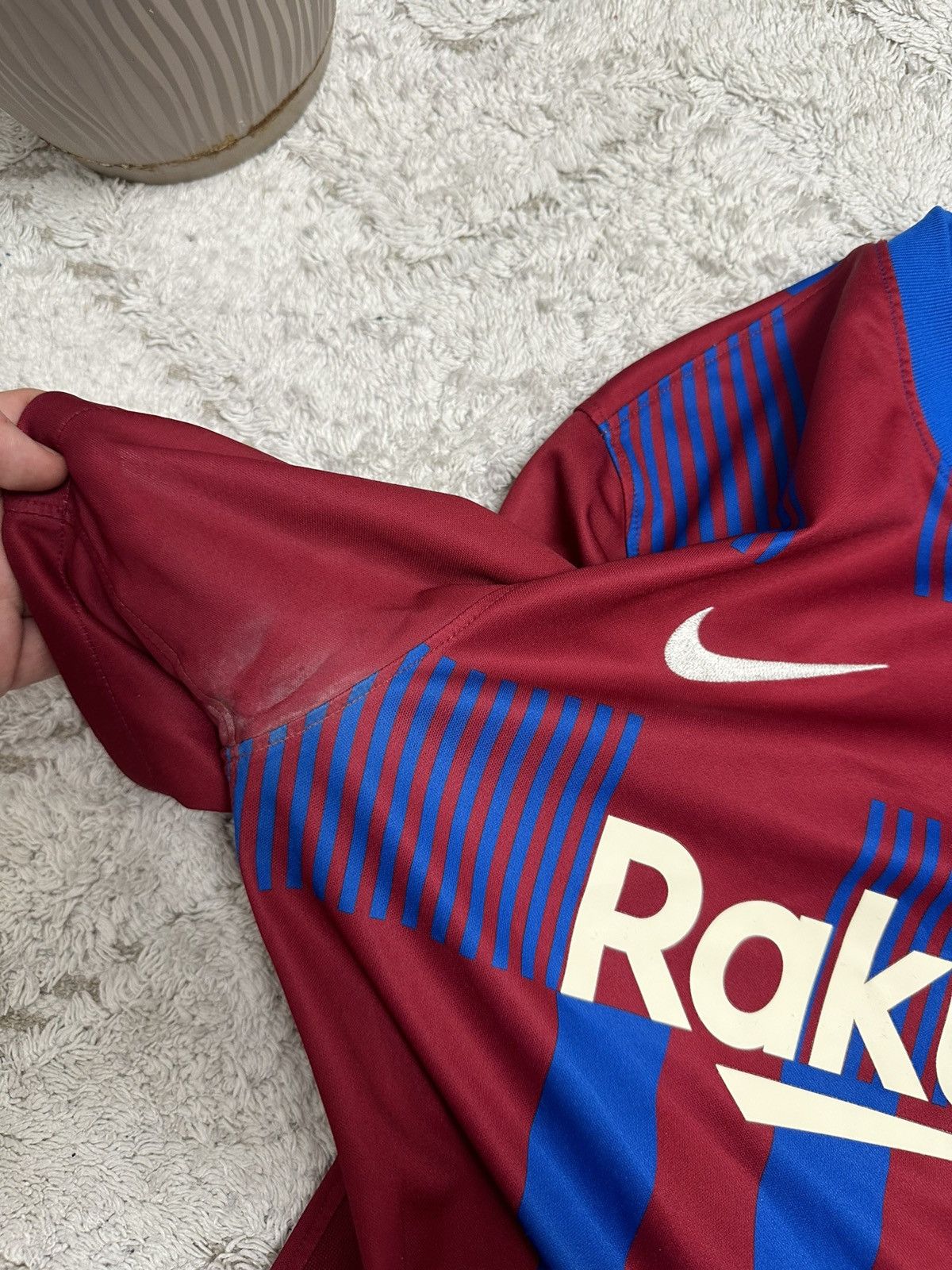 Nike Nike Barcelona 2021-2022 Home Football Jersey Rakuten Hype Size US M / EU 48-50 / 2 - 16 Thumbnail