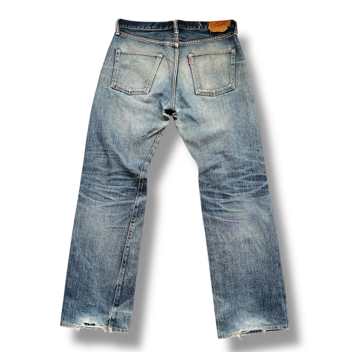 Denime Vintage DENIME Redline Selvedge Distressed Jeans Size 32 Size US 32 / EU 48 - 5 Thumbnail