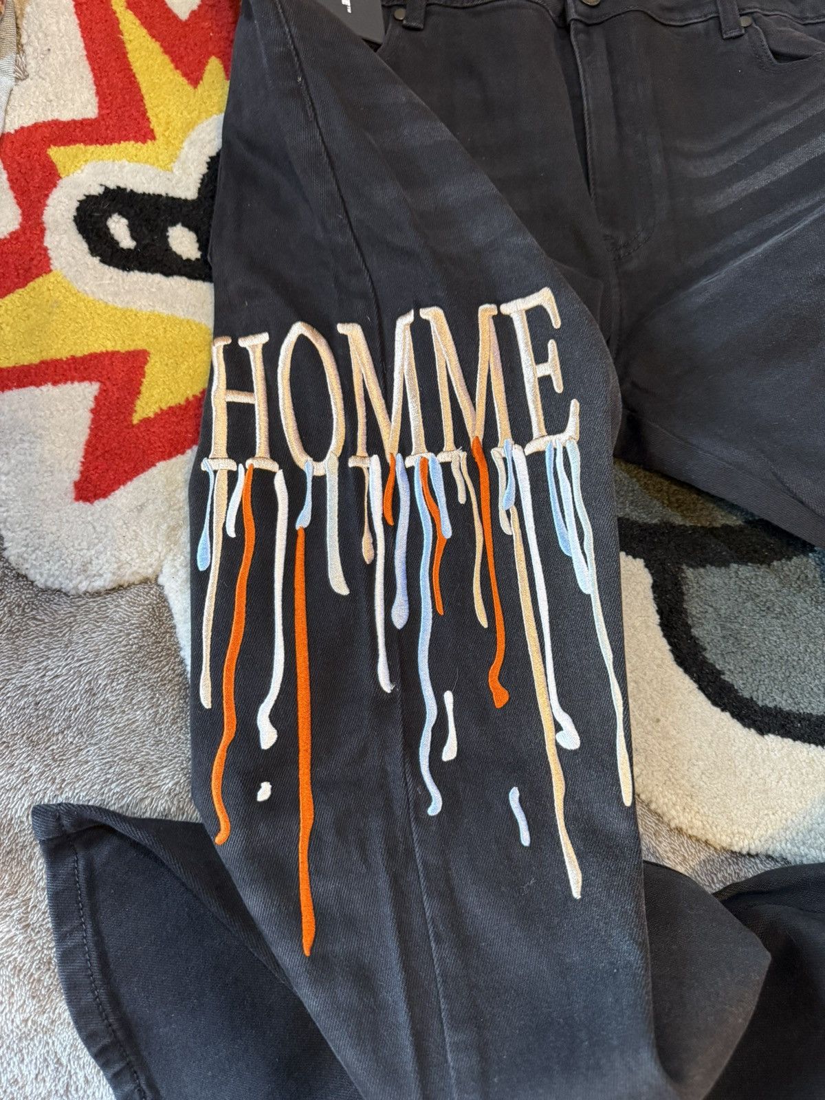 Homme + Femme La Homme Femme Jeans Size US 38 / EU 54 - 2 Thumbnail