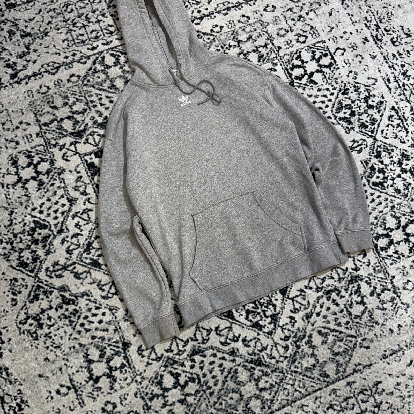 Adidas × Vintage Vintage Adidas Unisex Gray Cotton Hoodie Size XS Y2K 90s Size US XS / EU 42 / 0 - 4 Thumbnail