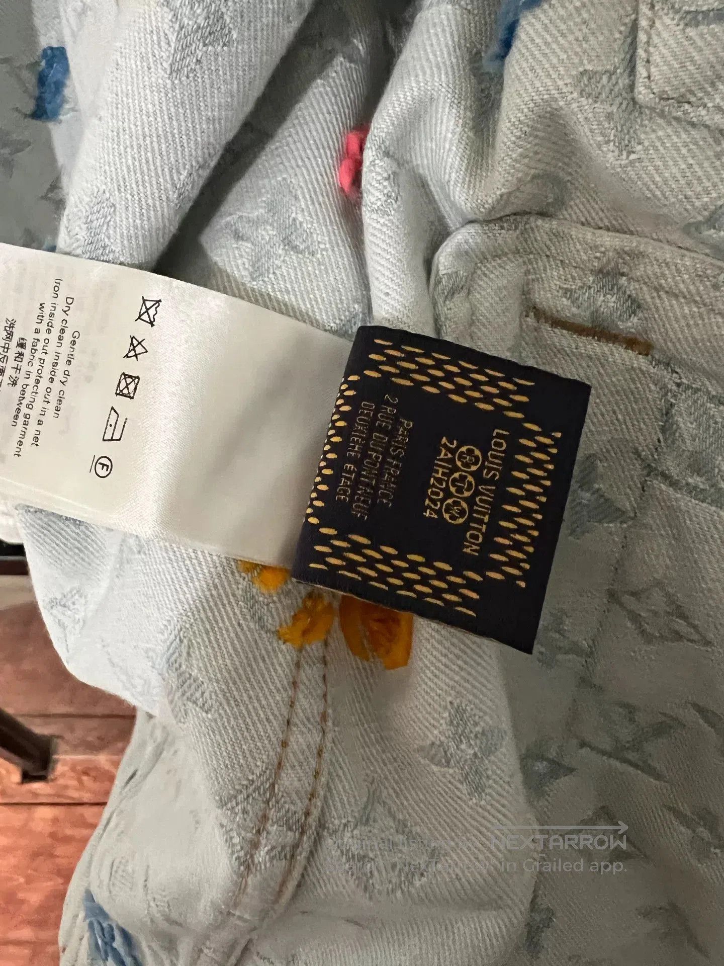 Louis Vuitton louis vuitton x tyler logo embroidered denim jacket. Size US XXL / EU 58 / 5 - 4 Thumbnail