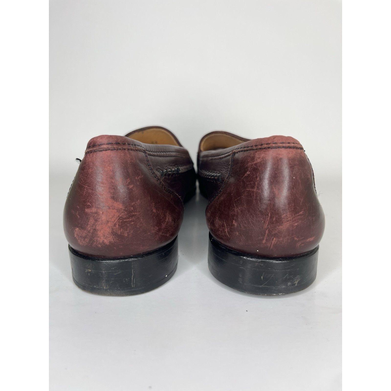 Daniele Fiesoli Daniele Lepori Burgundy Leather Tassel Loafers Dress Shoes M Size US 11 / EU 44 - 4 Thumbnail