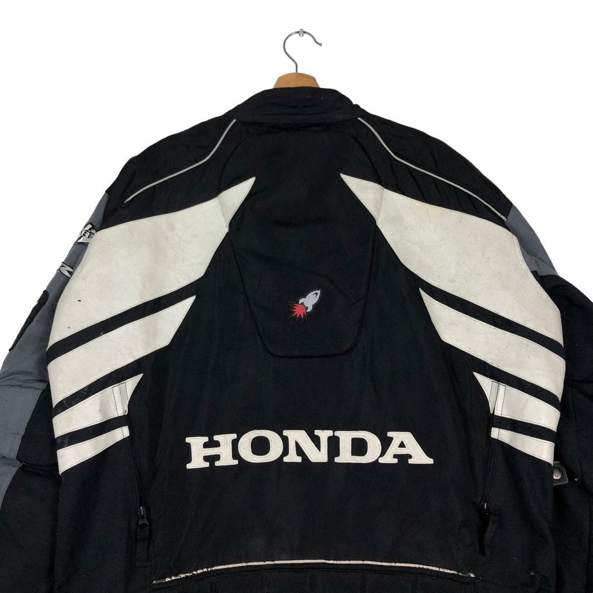 Other 🔥VINTAGE BIKER RACING JACKET HONDA BIG LOGO SAFETY WEAR Size US XL / EU 56 / 4 - 9 Thumbnail