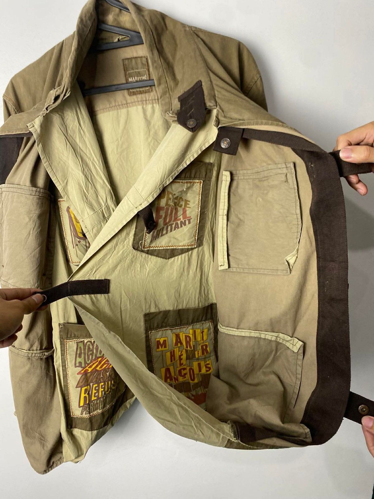 Marithe + Francois Girbaud Archive Marithe Francois Girbaud Hidden Multi Pocket Jacket Size US M / EU 48-50 / 2 - 7 Thumbnail