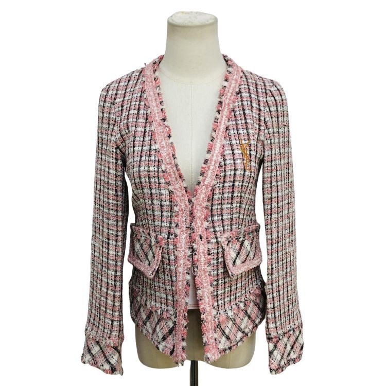 Saint Laurent Paris Saint Laurent Tweed Jacket Size M / US 6-8 / IT 42-44 - 1 Thumbnail