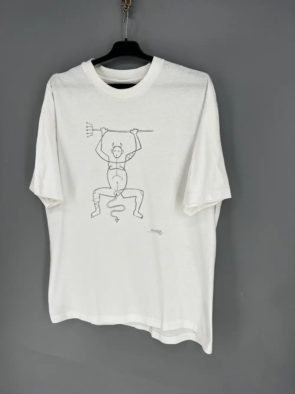 Vintage Cesar Manrique 87 El Diablo Art T-Shirt Size XL FOTM VTG 90s Size US XL / EU 56 / 4 - 3 Thumbnail