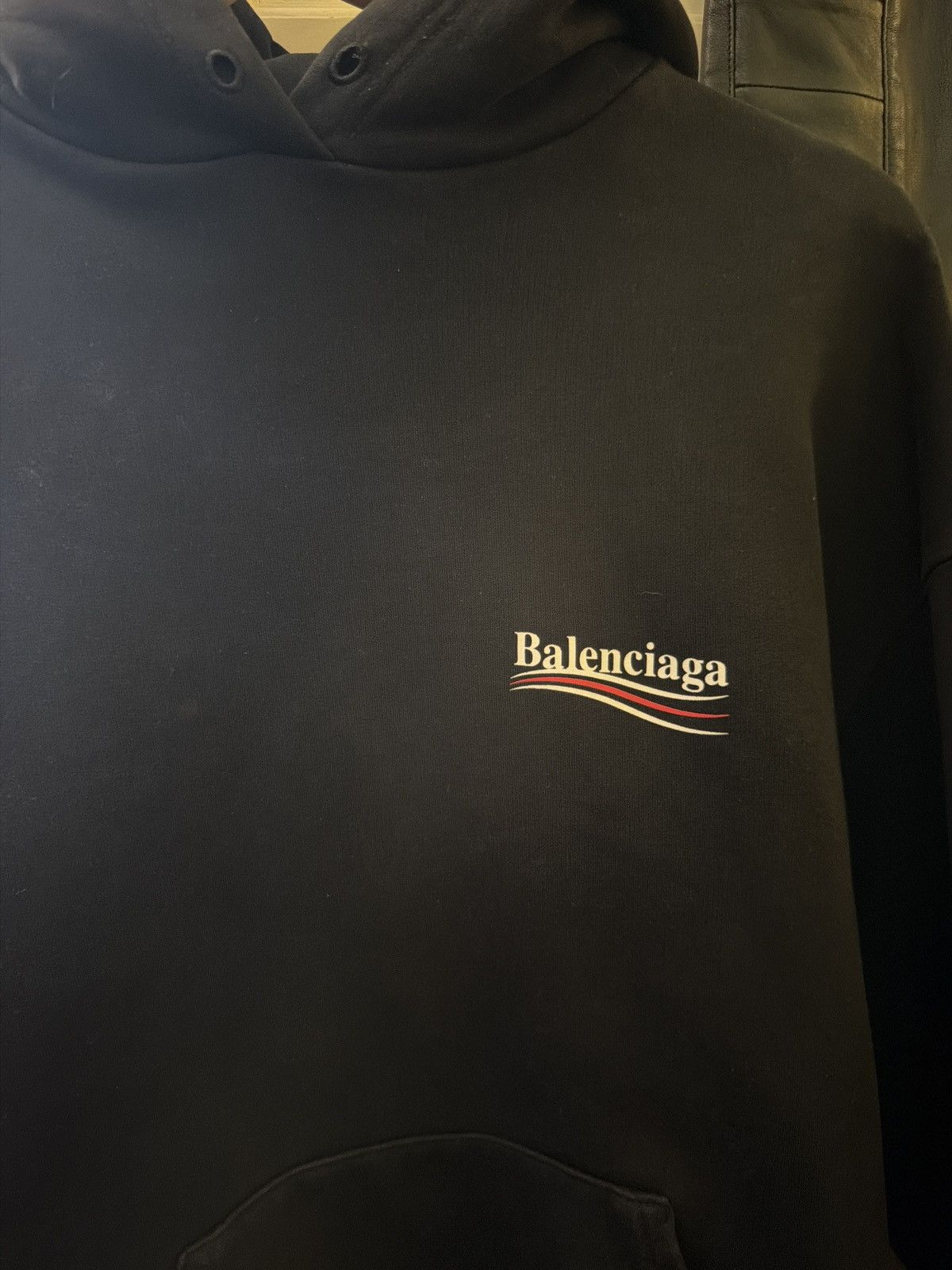 トップス balenciaga Campaign Logos hoodie xs Balenciaga Balenciaga Campaign Hoodie Black XS | Grailed
