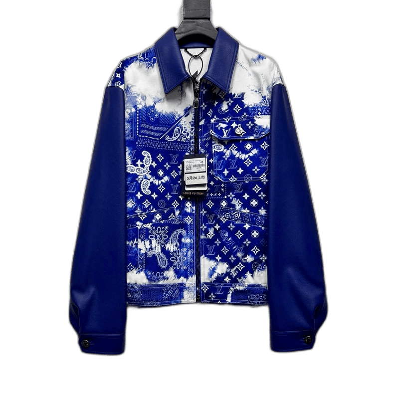 Louis Vuitton Paisley Print Leather Jacket-2506