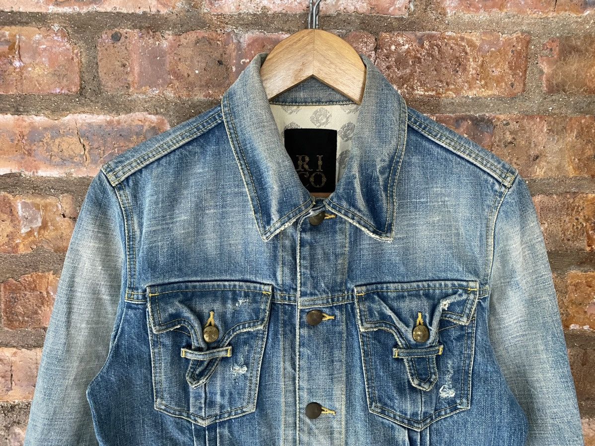 14th Addiction × Japanese Brand × Le Grande Bleu (L.G.B.) Vtg RICO Japan Faded wash western back pocket jacket Size US M / EU 48-50 / 2 - 3 Thumbnail