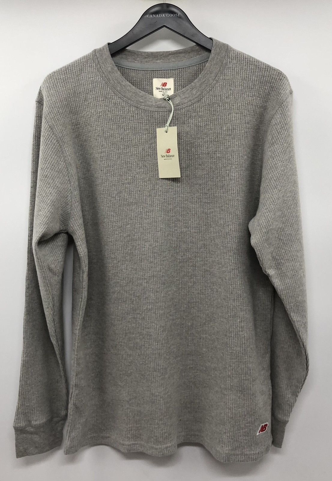 New Balance Thermal Grey Long Sleeve T-Shirt Large