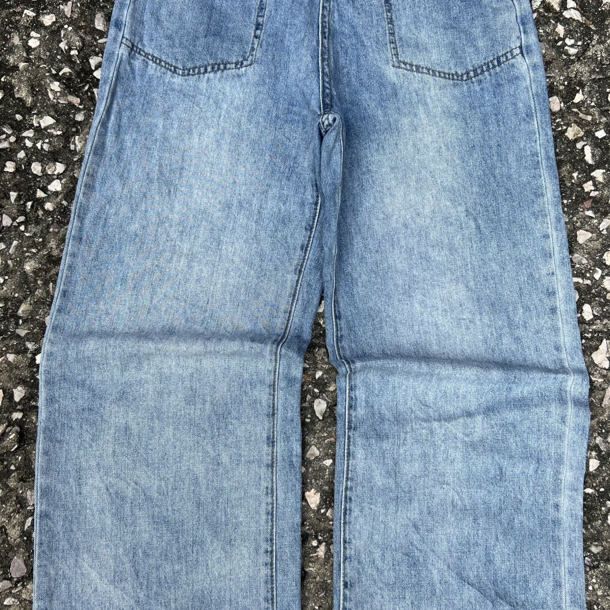 Japanese Brand “y2k style” BAGGY DOUBLE FLAPE POCKET JEANS Size US 28 / EU 44 - 4 Thumbnail