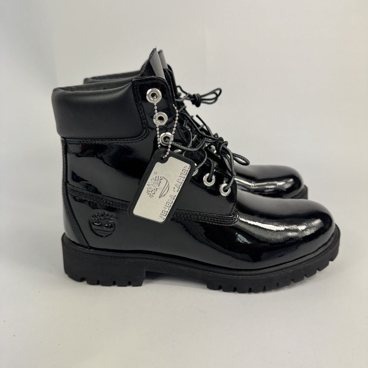 Timberland x VENEDA CARTER PATENT BLACK BOOTS Size US 8.5 / EU 41-42 - 1 Thumbnail