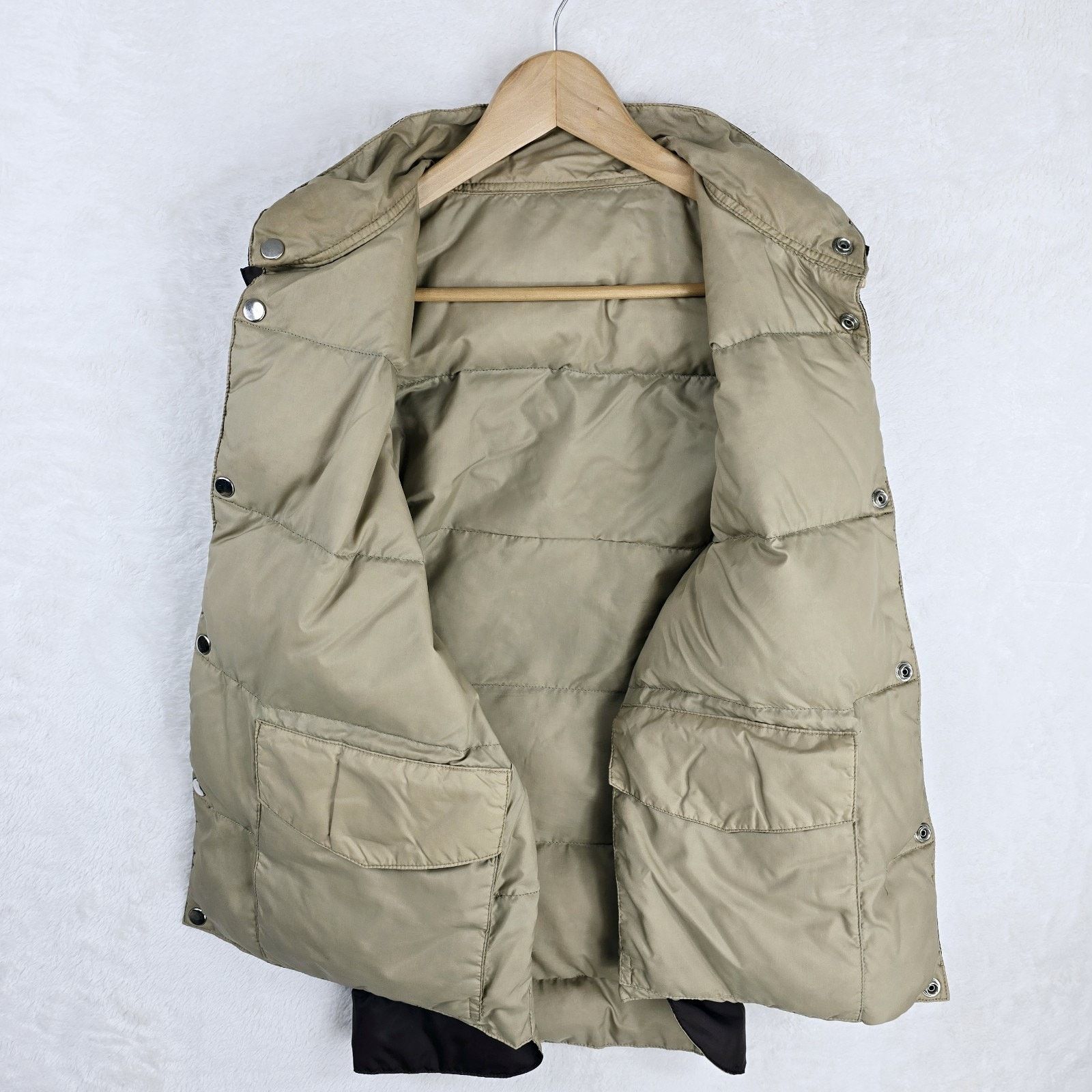 Other Vintage Spiegel Down Puffer Vest Reversible Brown Tan Snap L Size US L / EU 52-54 / 3 - 7 Thumbnail