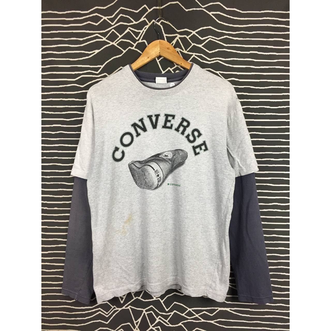Converse Converse All Star Spell Out Logo Long Sleeve Tee Size US L / EU 52-54 / 3 - 1 Thumbnail