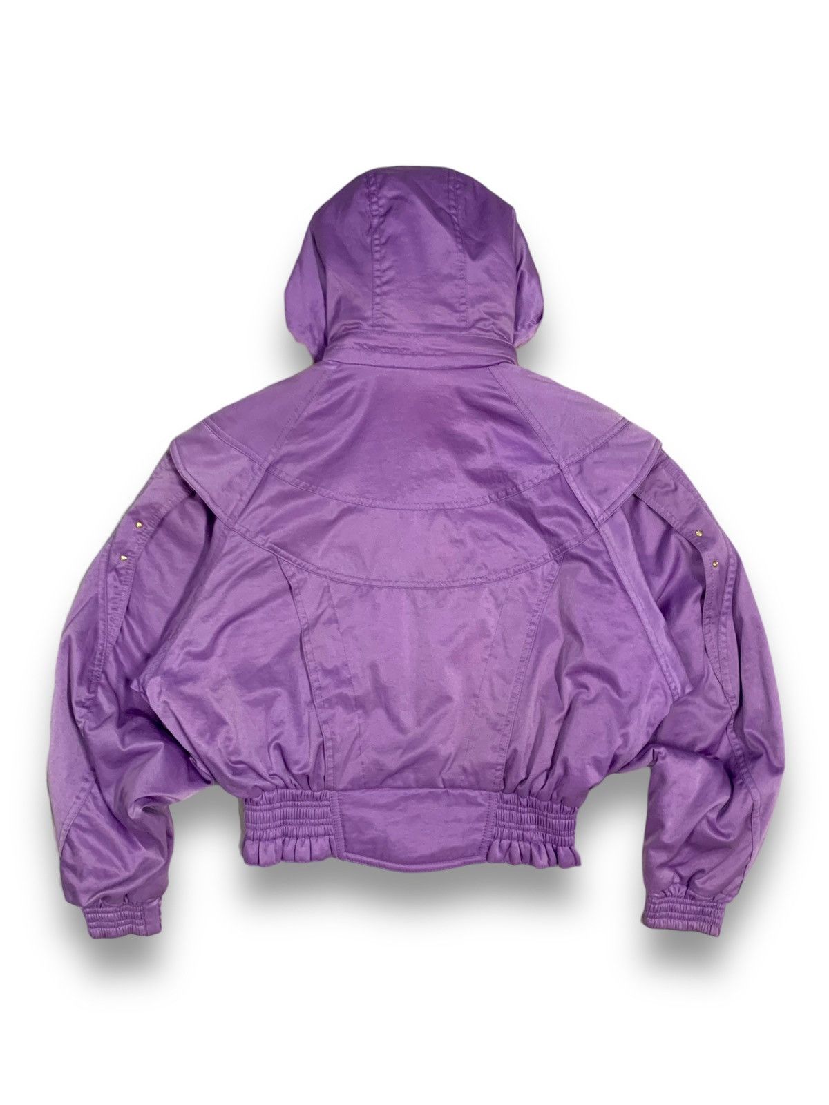 Descente Vintage Descente Lamb Fur Hooded Snowboard Ski Jacket Size L / US 10 / IT 46 - 2 Thumbnail