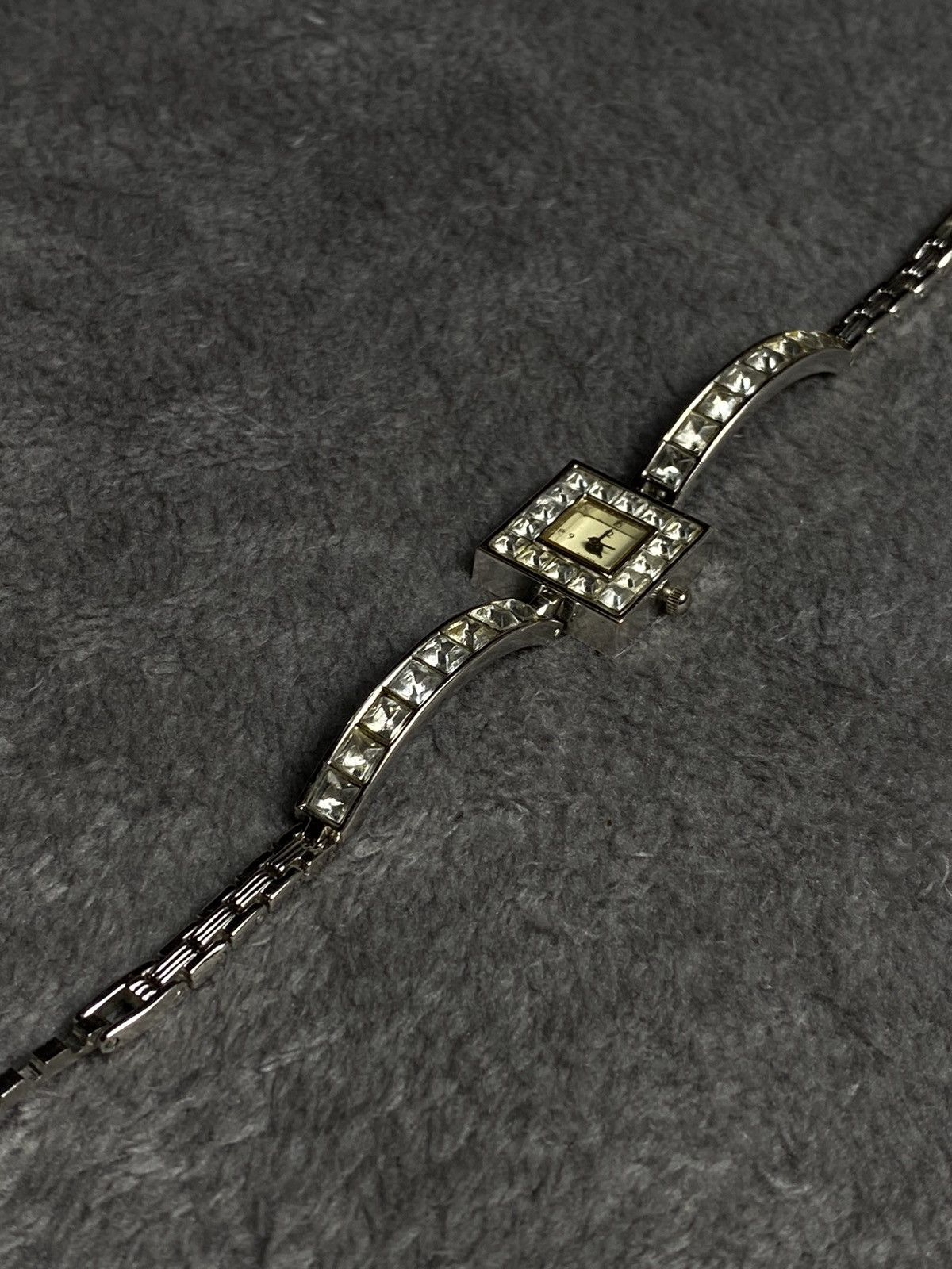 Japanese Brand × Jewelry × Vintage Futuristic Vintage Square Crystal Quartz Watch Work 100% Size ONE SIZE - 3 Thumbnail