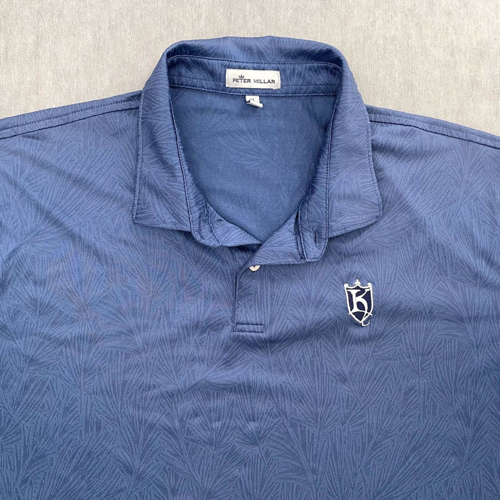 Peter Millar Peter Millar Shirt Adult Extra Large Blue Floral Polo The K Club Golf Club Mens Size US XL / EU 56 / 4 - 3 Thumbnail