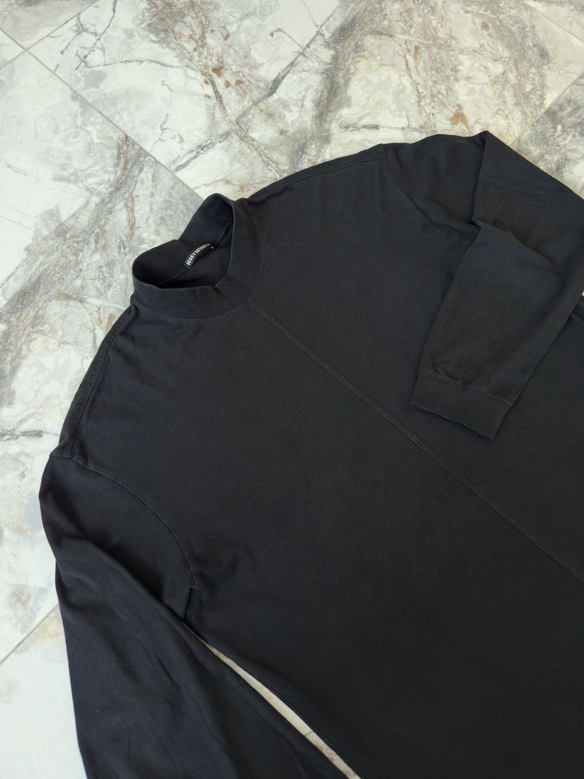 Issey Miyake Issey Miyake - Steve Jobs Black Mock Turtleneck Size US XL / EU 56 / 4 - 3 Thumbnail