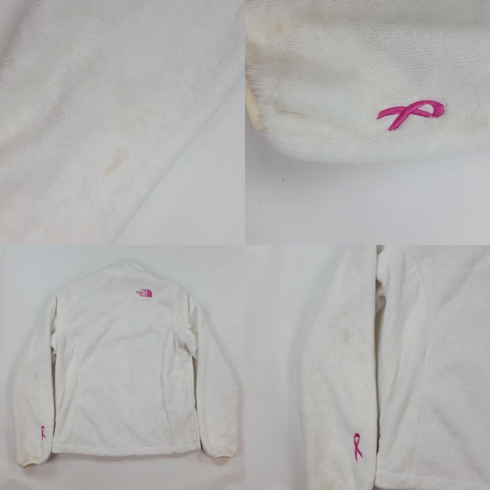 The North Face VINTAGE The North Face White Fleece Women's M Zip Up Retro Pile Windbreaker Jacket Size M / US 6-8 / IT 42-44 - 8 Thumbnail
