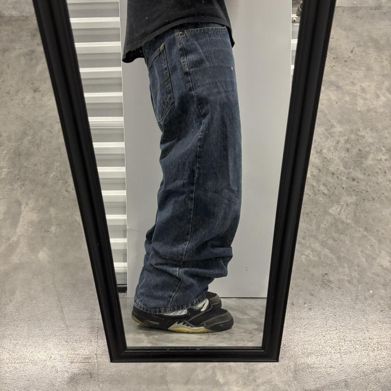 Japanese Brand × Vintage Crazy Vintage Y2K/2000s Grunge Dark Wash Skater Denim Jeans! Size US 36 / EU 52 - 2 Thumbnail