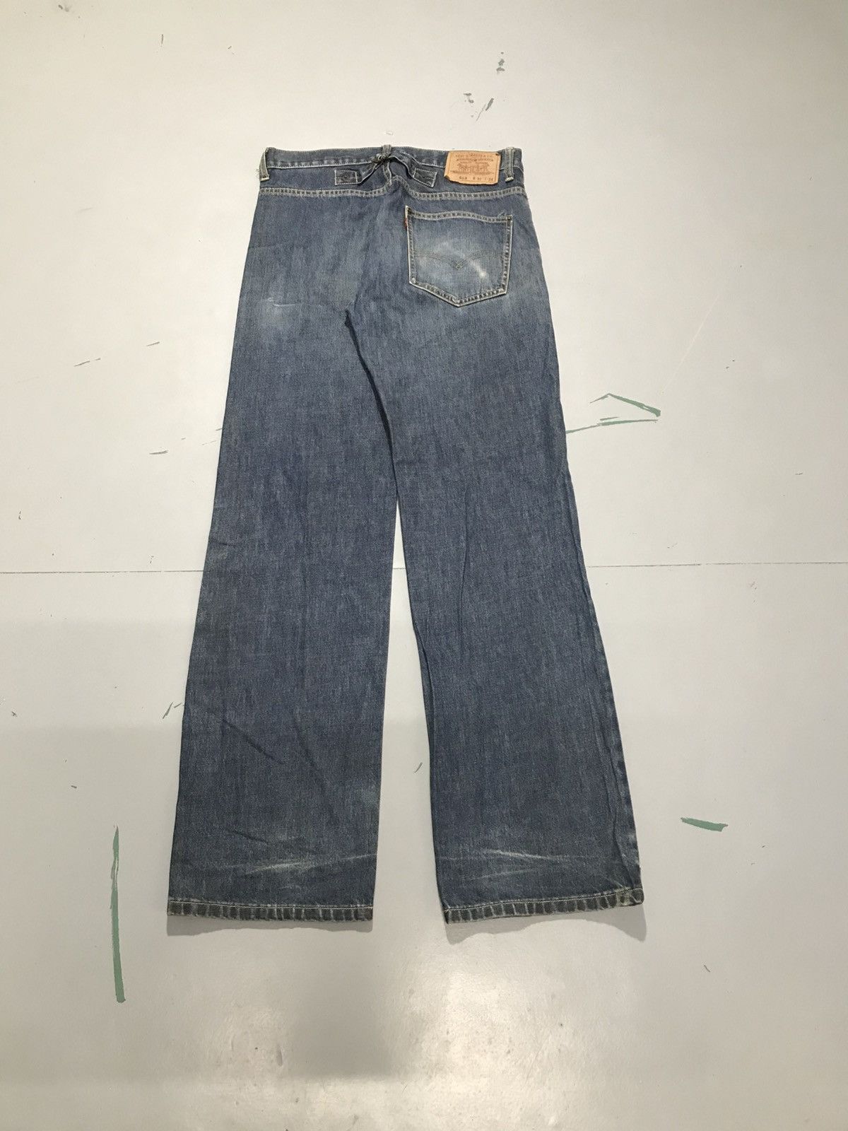 Levi's Vintage Levis 513 buckle belt denim Size US 32 / EU 48 - 2 Thumbnail