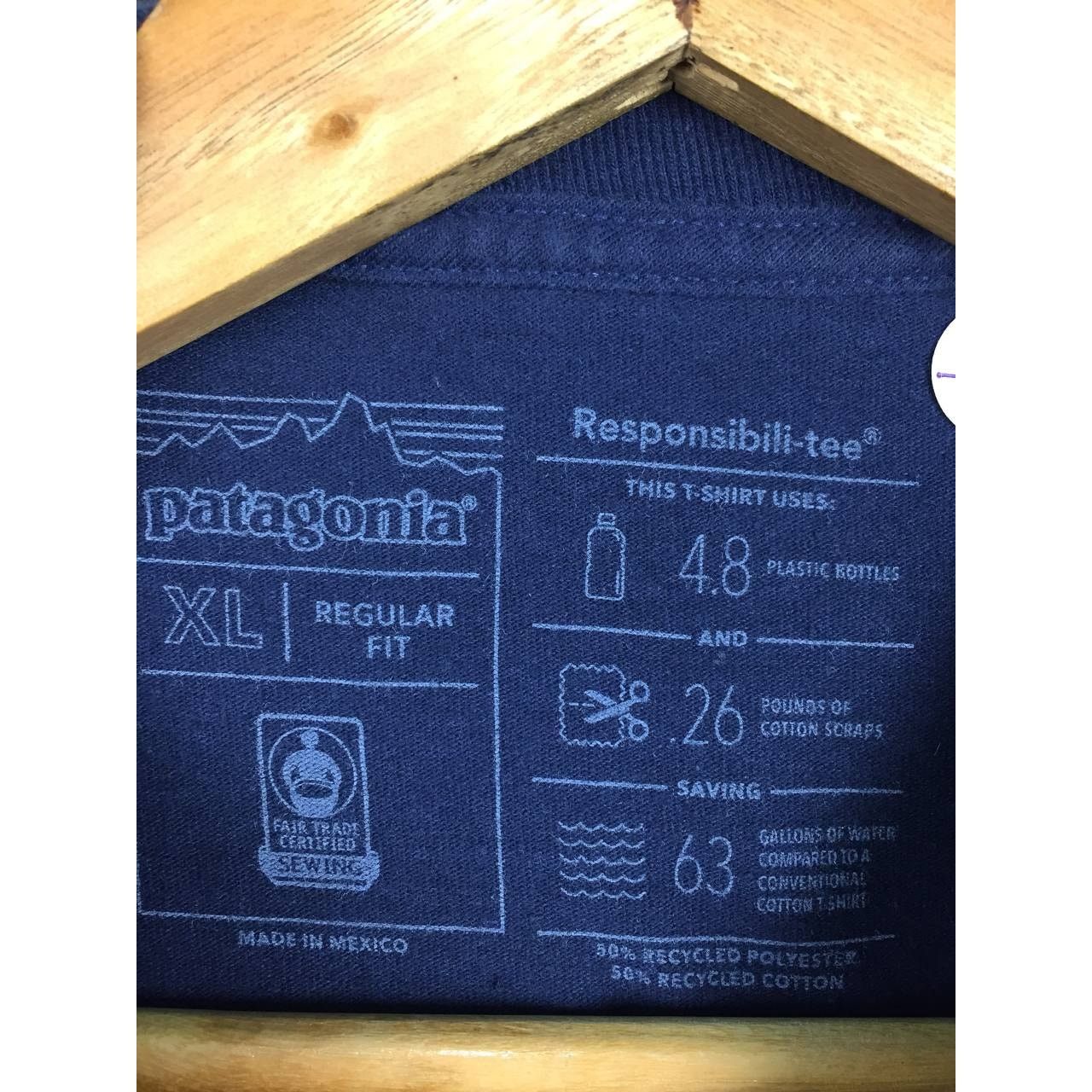 Patagonia × Vintage Patagonia No Dams Regular Fit Responsibili-Tee Size XL Size US XL / EU 56 / 4 - 13 Thumbnail