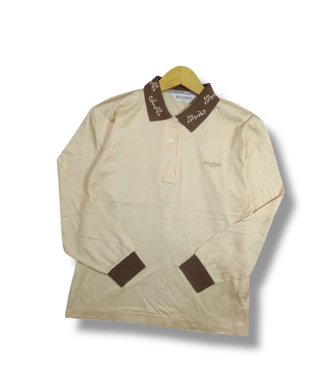 Balmain × Pierre Balmain Vintage Balmain Polo Shirt Size US M / EU 48-50 / 2 - 1 Thumbnail