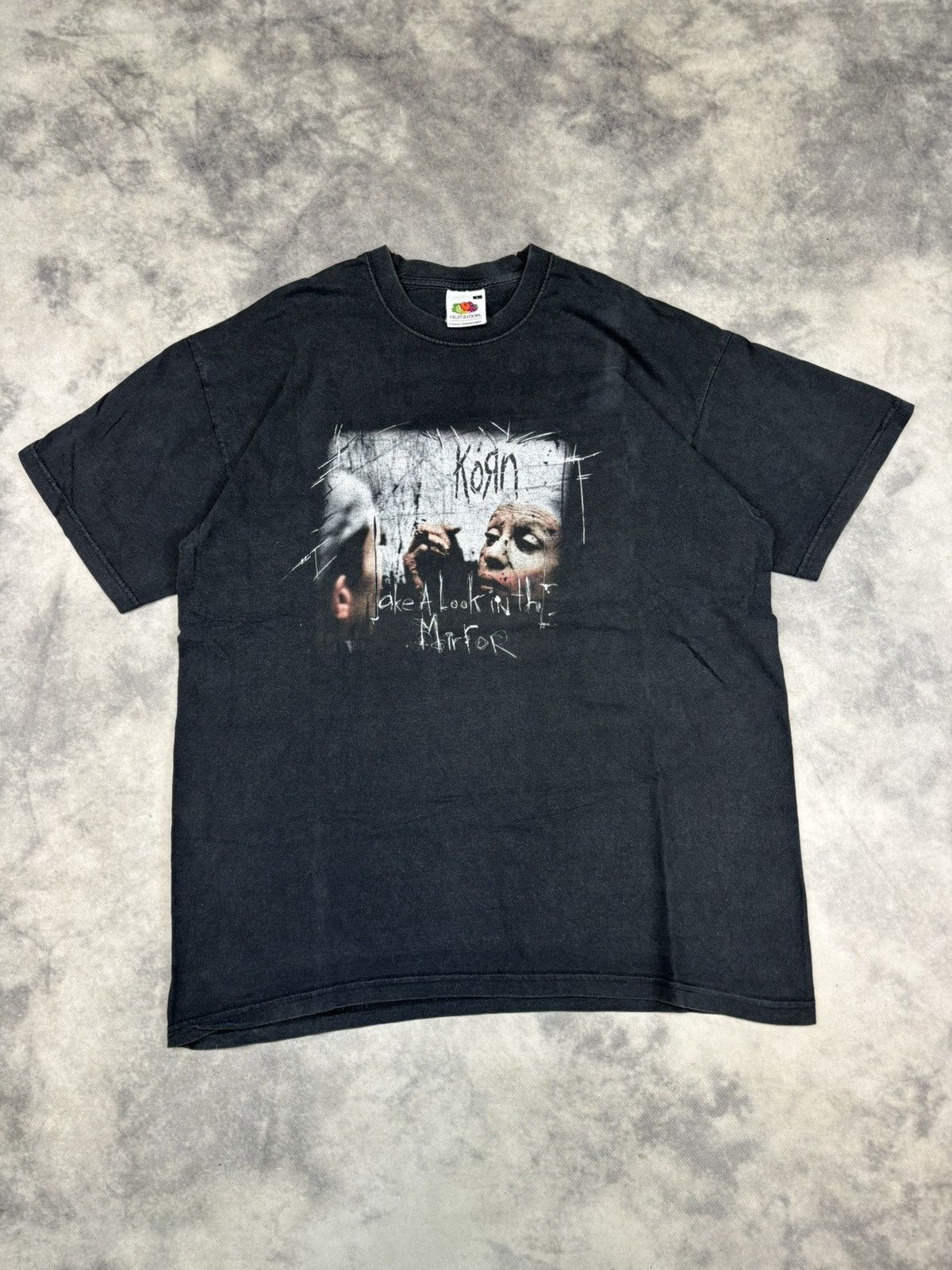 Band Tees × Vintage Korn Look At In The Mirror 2003 Tour Band Rock 