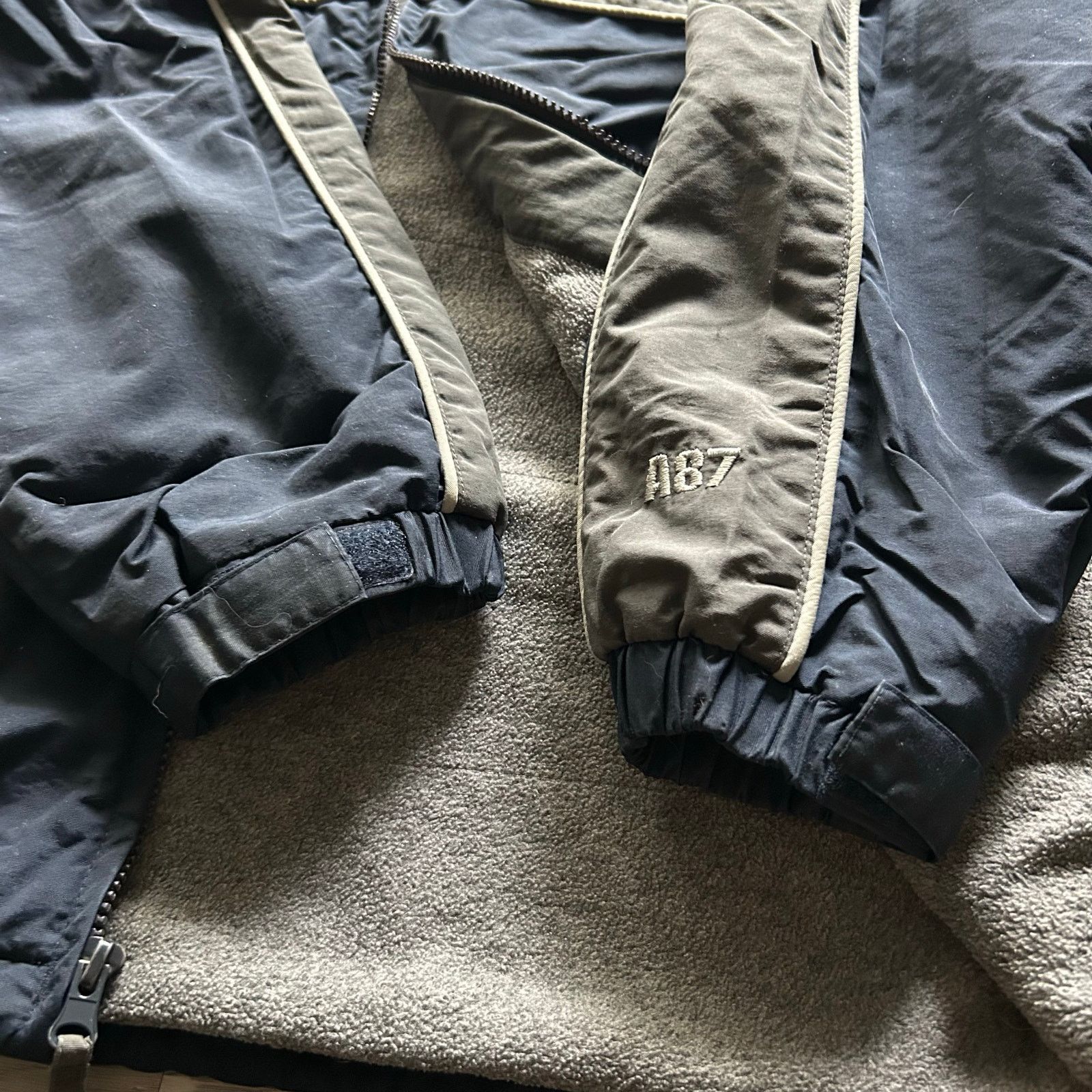 Aeropostale Vintage 1990s Aeropostale A87 Fleece Lined Full Zip Jacket Size US L / EU 52-54 / 3 - 6 Thumbnail
