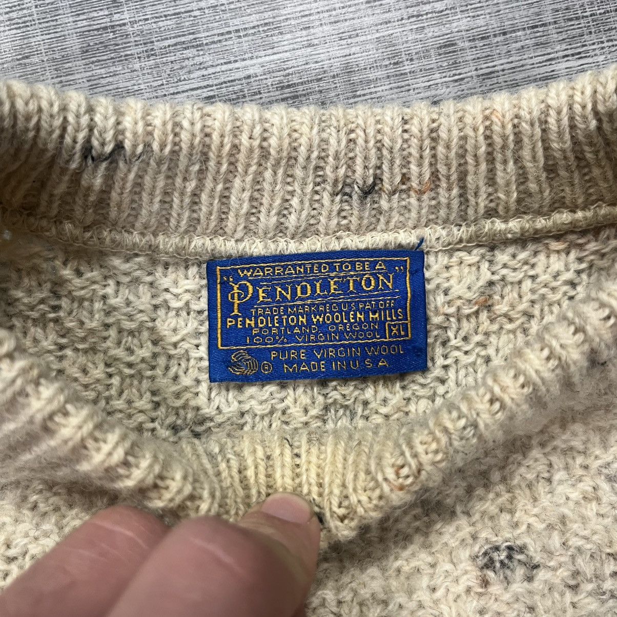 Pendleton × Vintage VTG 90s Pendleton Wool Knit Sweater Size US XL / EU 56 / 4 - 3 Thumbnail