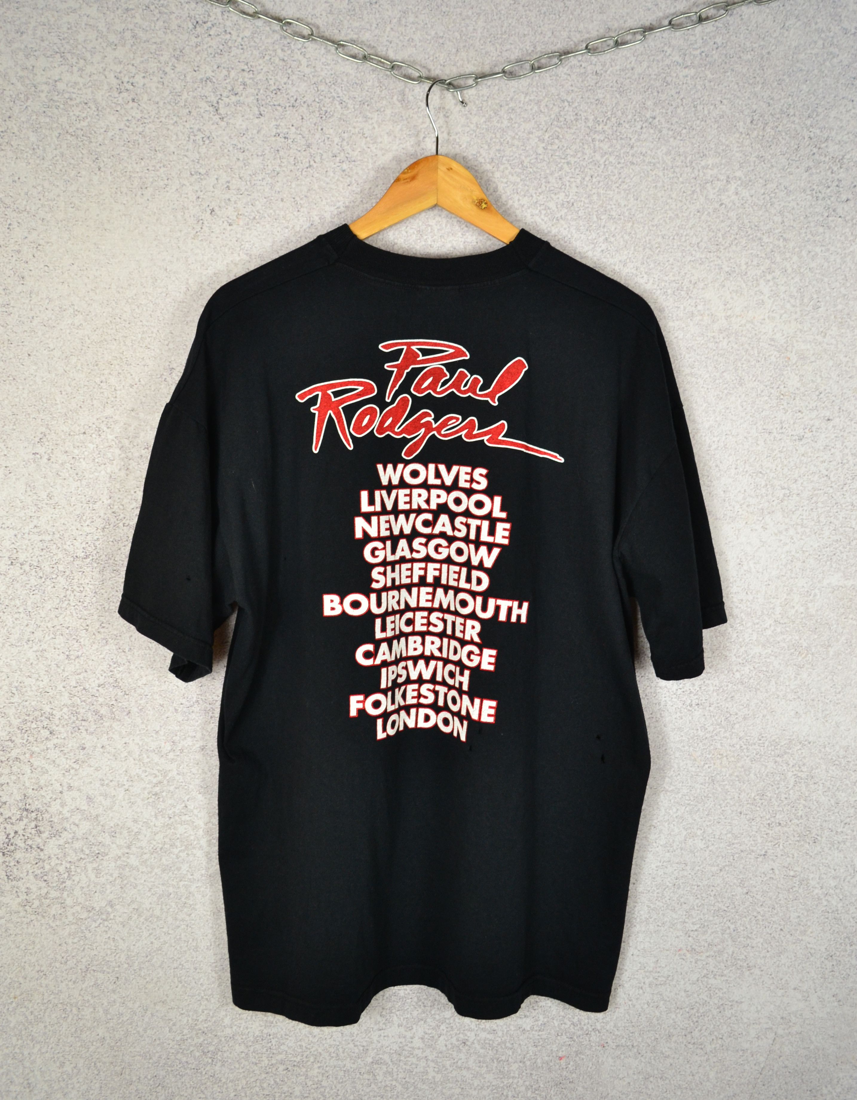 Band Tees Vintage Paul Rodgers Tour T Shirt Band Tee Size US XL / EU 56 / 4 - 7 Thumbnail