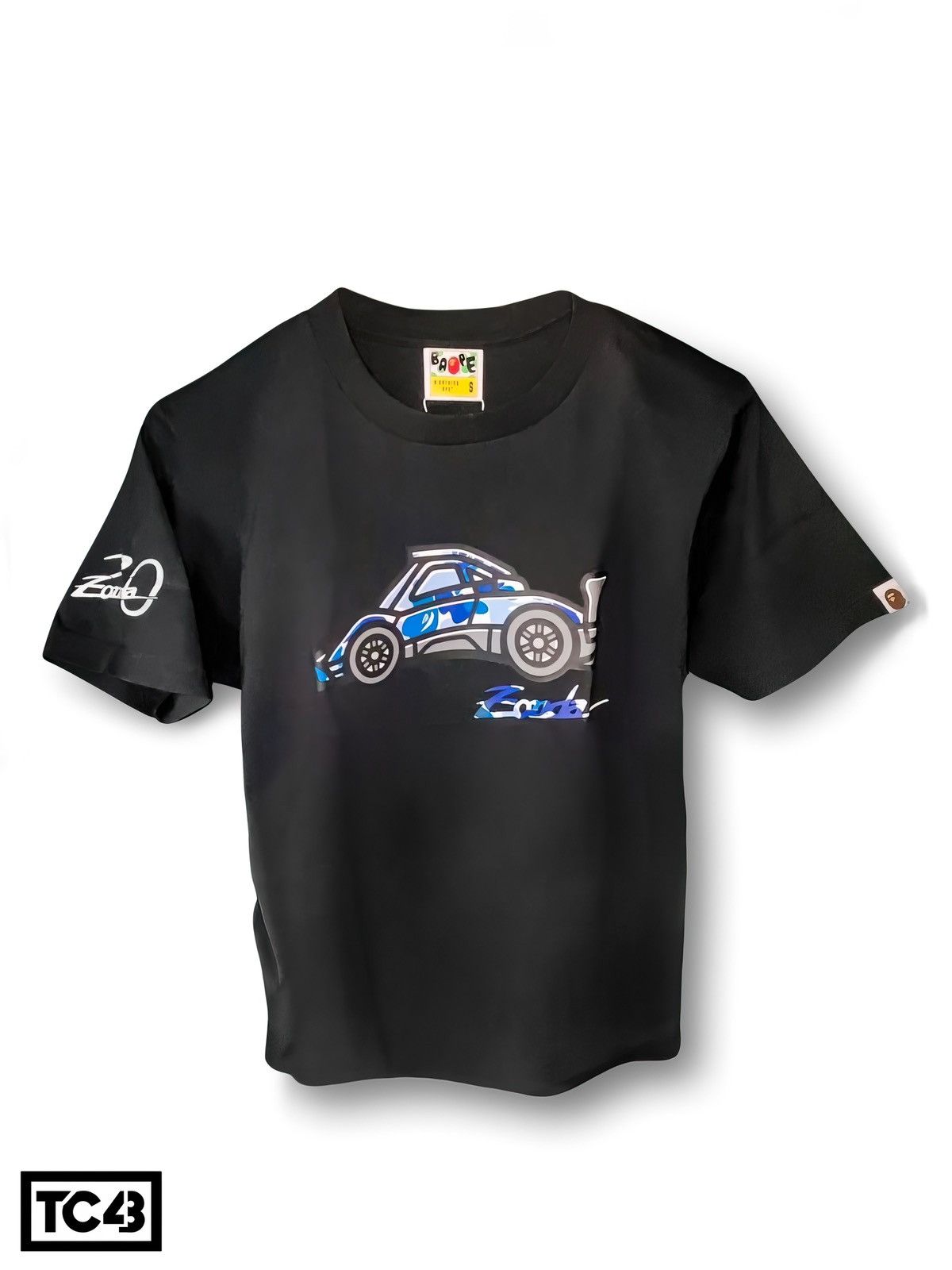 Bape BAPE x Pagani 20th Anniversary Graphic Tee (RARE) Size US S / EU 44-46 / 1 - 1 Thumbnail