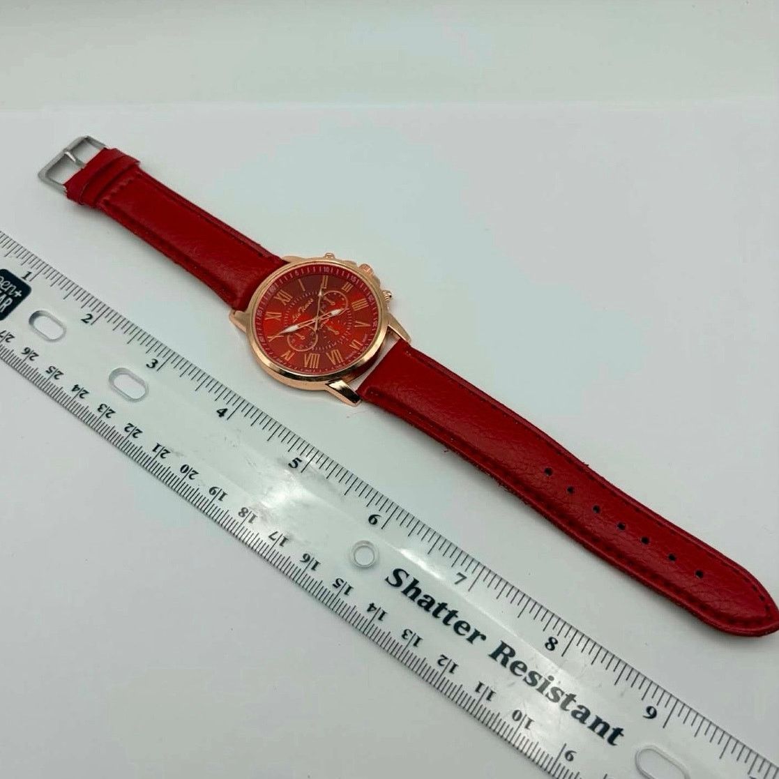 Other Rose Gold & Red Lin Times Men’s Watch Size ONE SIZE - 3 Thumbnail