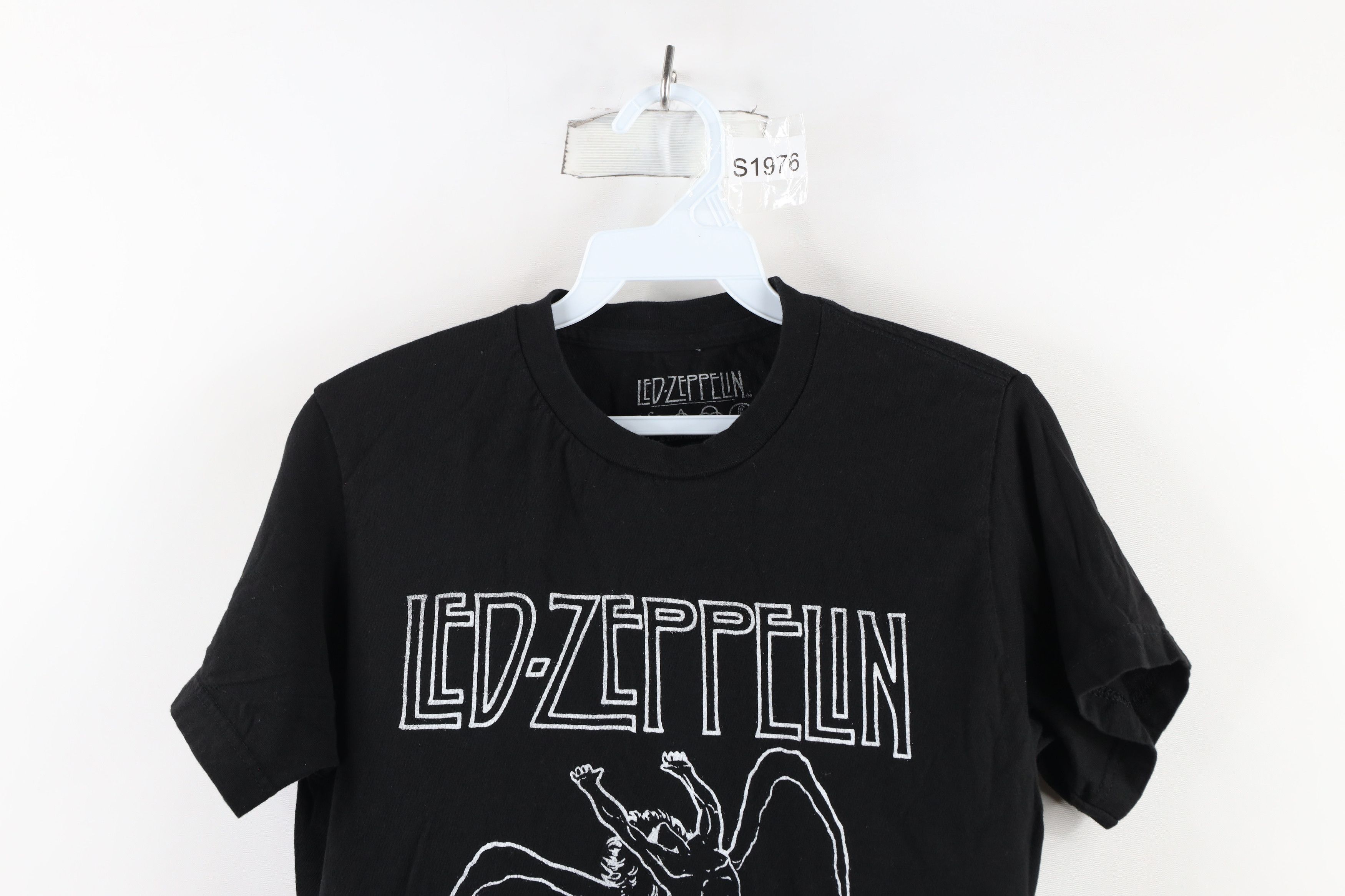 Vintage Retro 1977 Tour Led Zeppelin Band Short Sleeve T-Shirt Black Size US S / EU 44-46 / 1 - 2 Thumbnail