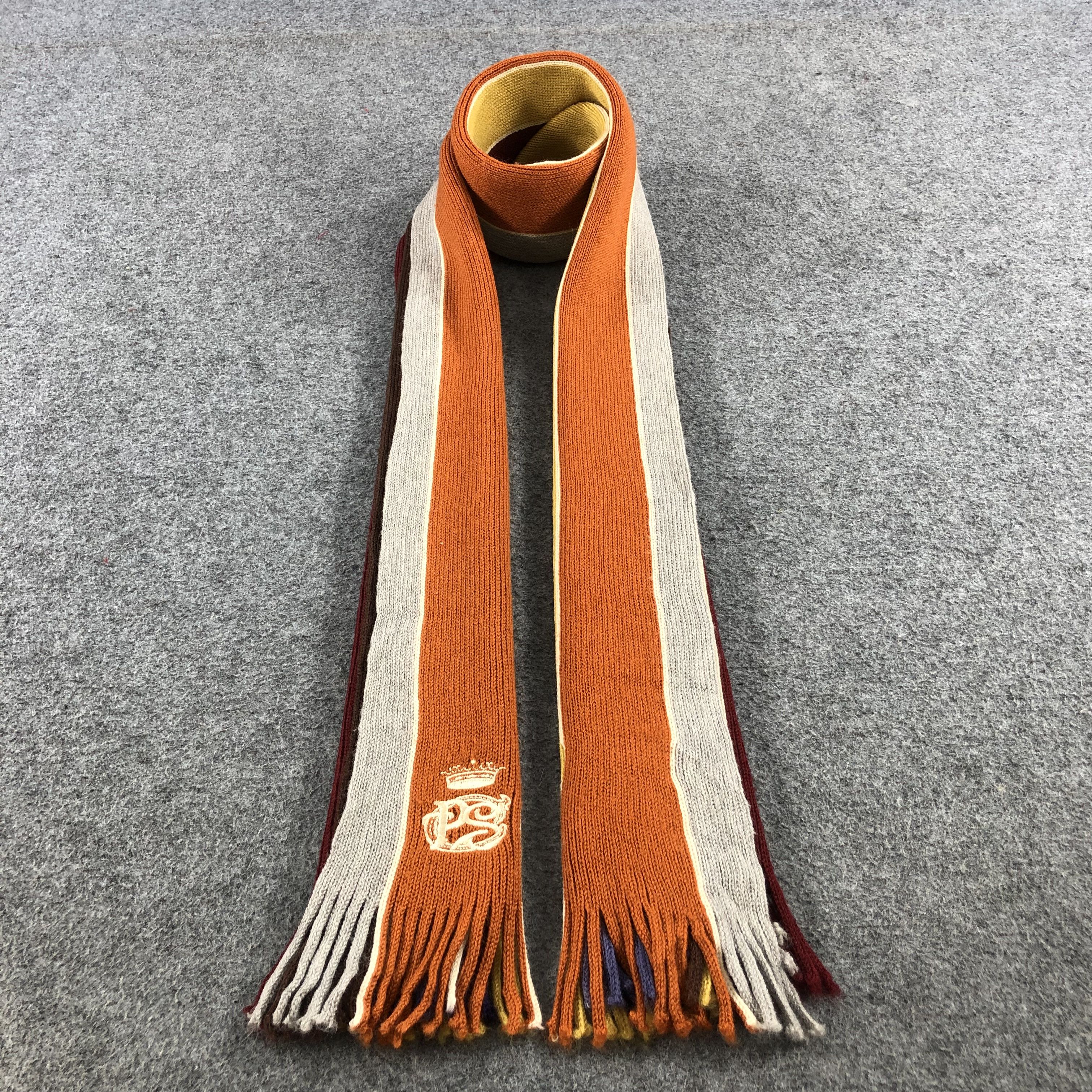 Paul Smith Paul Smith Striped Knit Wool Scarf Muffler V638 Size ONE SIZE - 1 Thumbnail