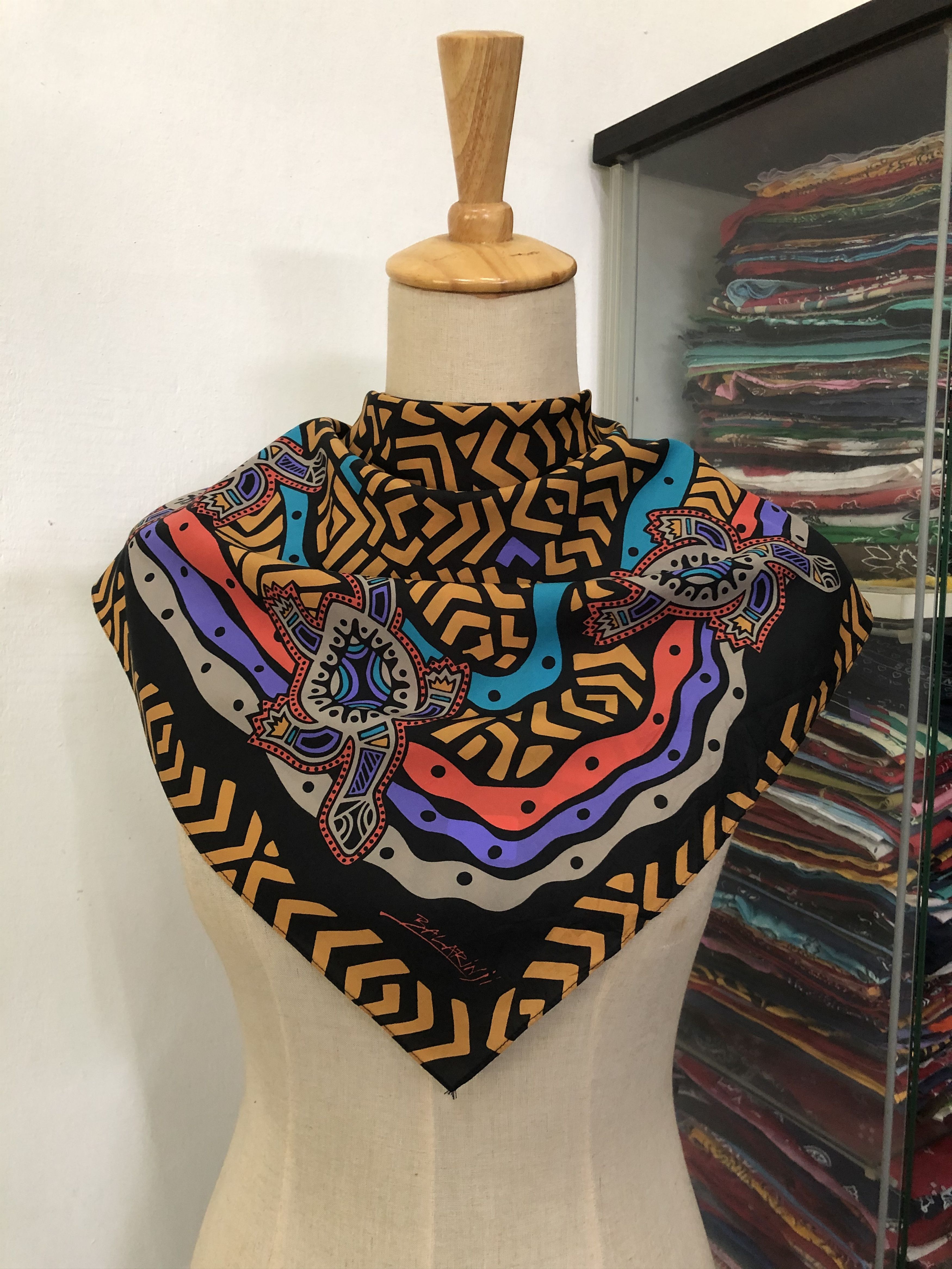 Vintage Vintage Balarinji Silk Scarf Size ONE SIZE - 1 Thumbnail