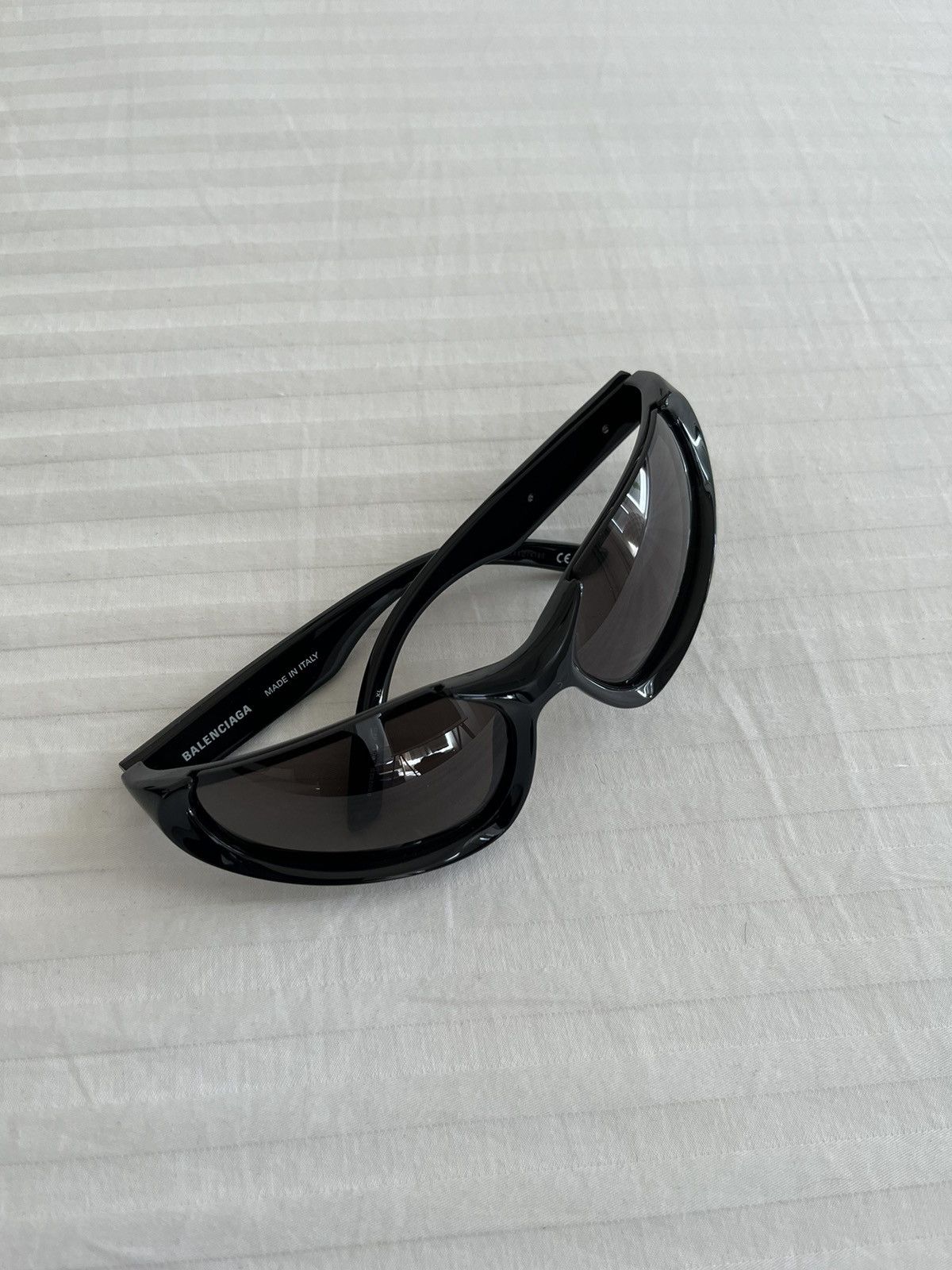 image of Balenciaga Black Xpander Sunglasses, Men's