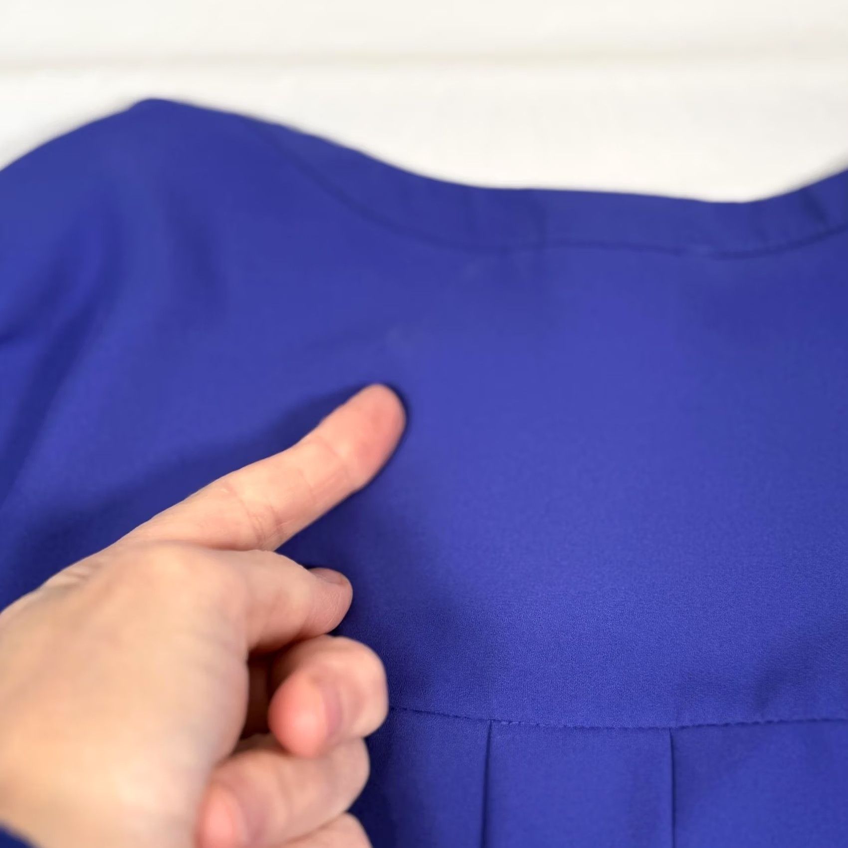 Vintage Pleione Henley Tunic Shirt Blouse Blue Small LS Lightweight Office Career Top Size S / US 4 / IT 40 - 7 Thumbnail