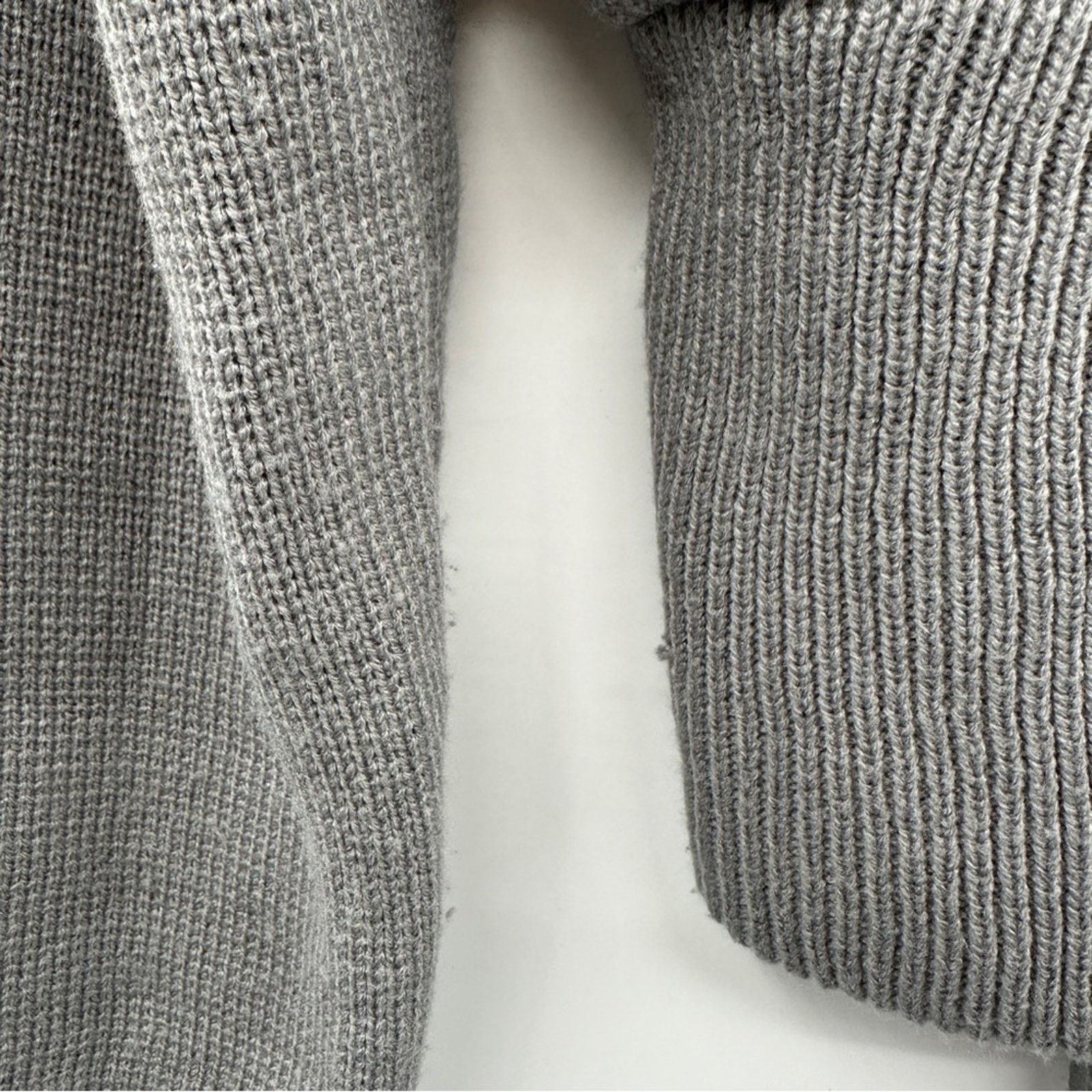 Lioness Lioness Gray Chunky Lace Up Knit Long Sleeve Sweater Sz S Size M / US 6-8 / IT 42-44 - 9 Thumbnail