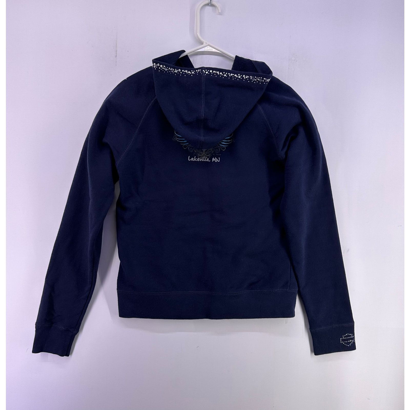 Harley Davidson Harley Davidson Twin Cities Lakeville Navy Zipup Hoodie 2012 Size M / US 6-8 / IT 42-44 - 8 Thumbnail