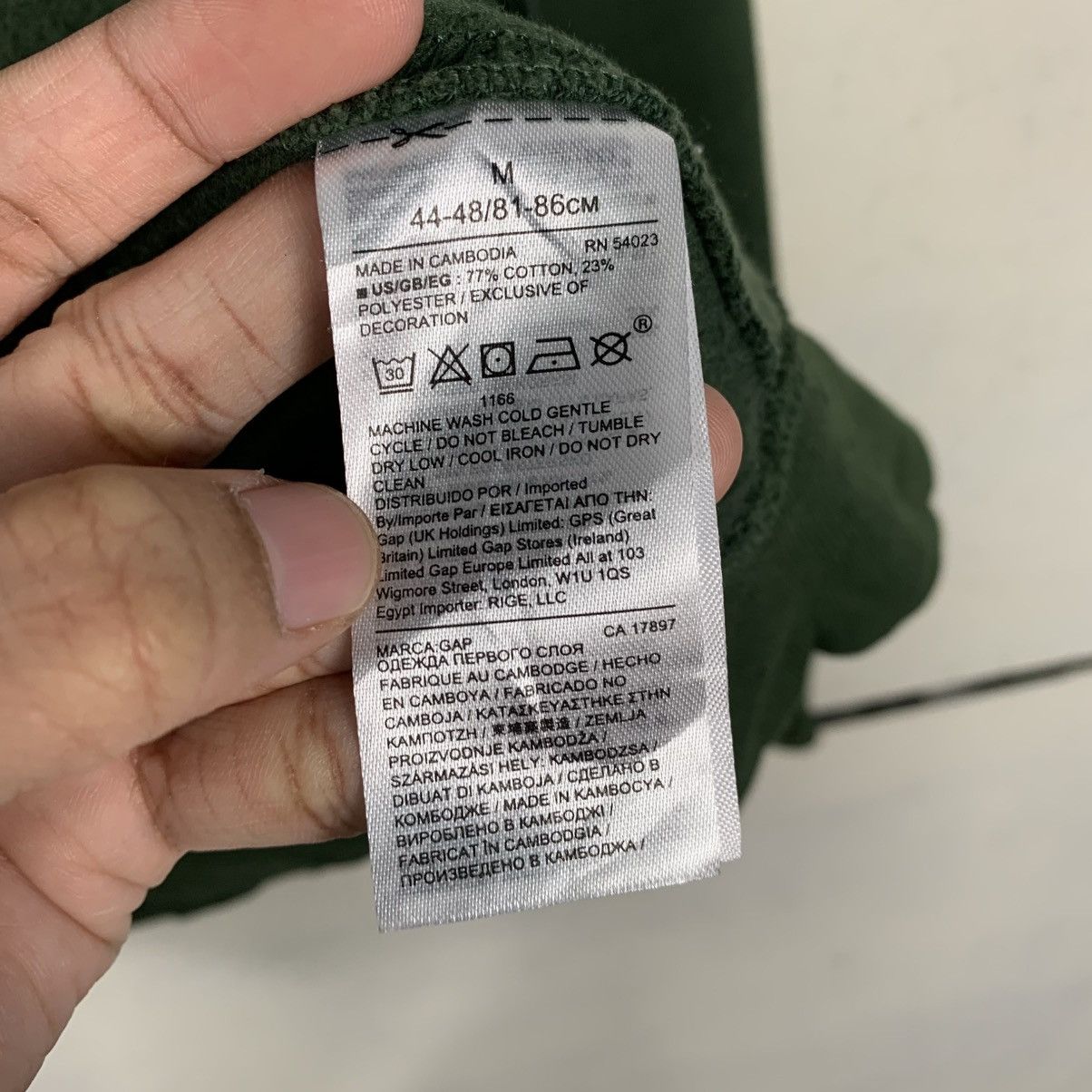 Gap Gap Big Logo Green Zipper Hoodie Size US M / EU 48-50 / 2 - 17 Thumbnail