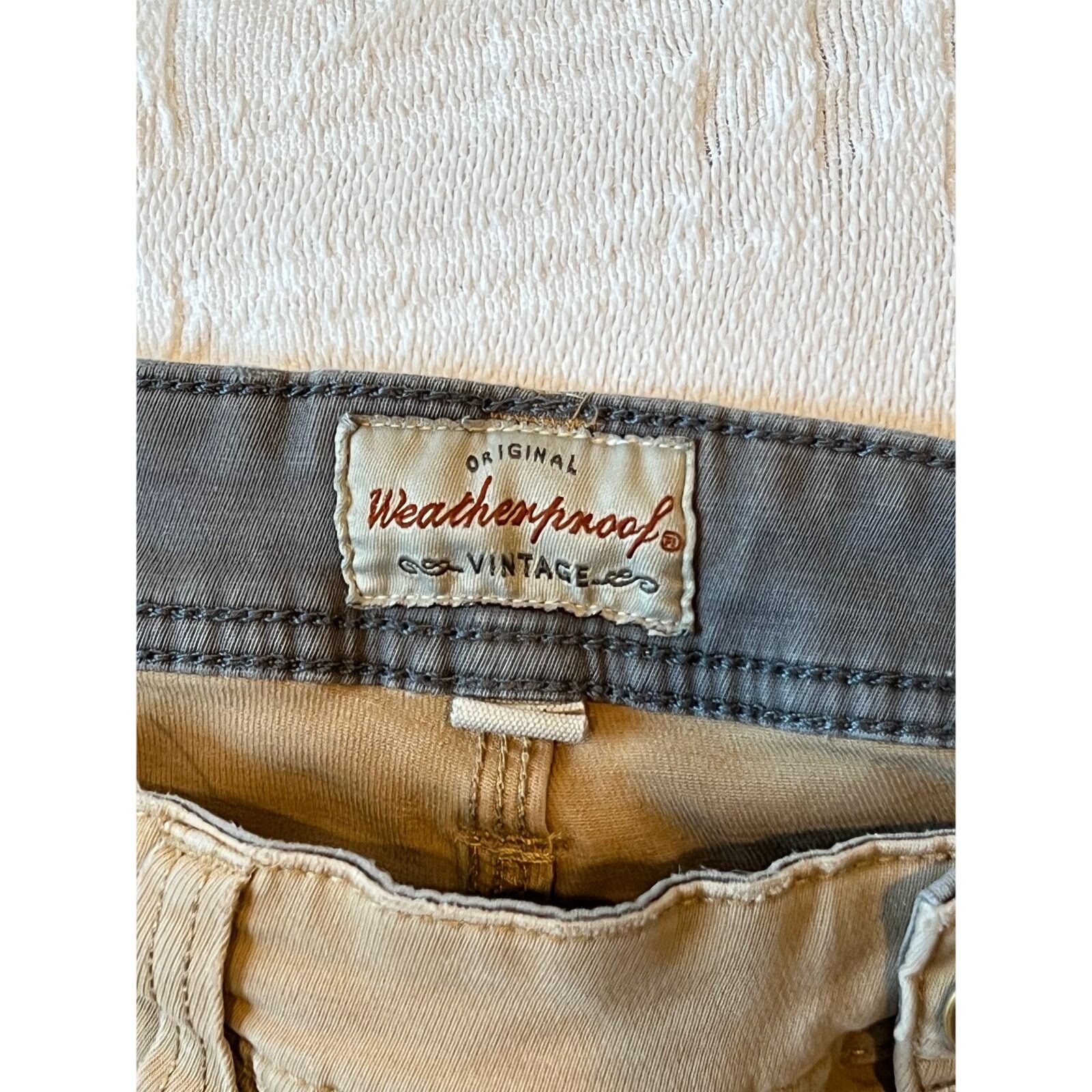 Weatherproof Weatherproof Khaki Stage Straight Carpenter Jeans Mens 34x30 Size US 34 / EU 50 - 3 Thumbnail