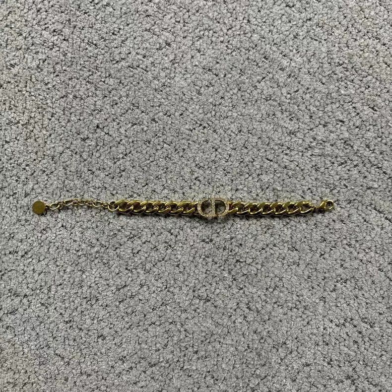 Dior Dior The latest gold vintage gold finish full diamond brace Size ONE SIZE - 1 Thumbnail