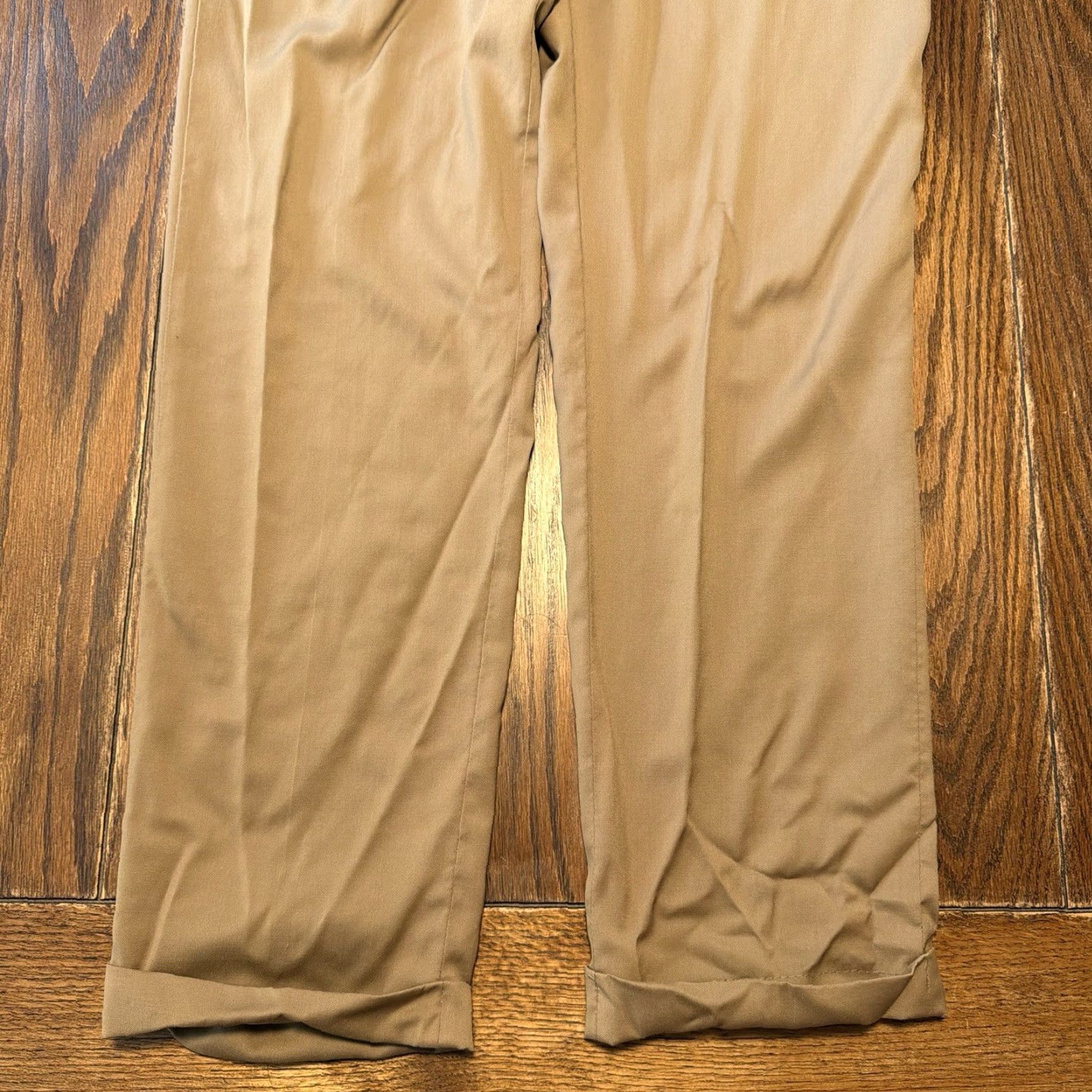 Zanella Zanella 36x32 Brown 100% Wool Bennett Pleated Italy Mens Pants Cuffed Dress Pants Regular Inseam 32" Vintage No Size US 38 / EU 54 - 2 Thumbnail