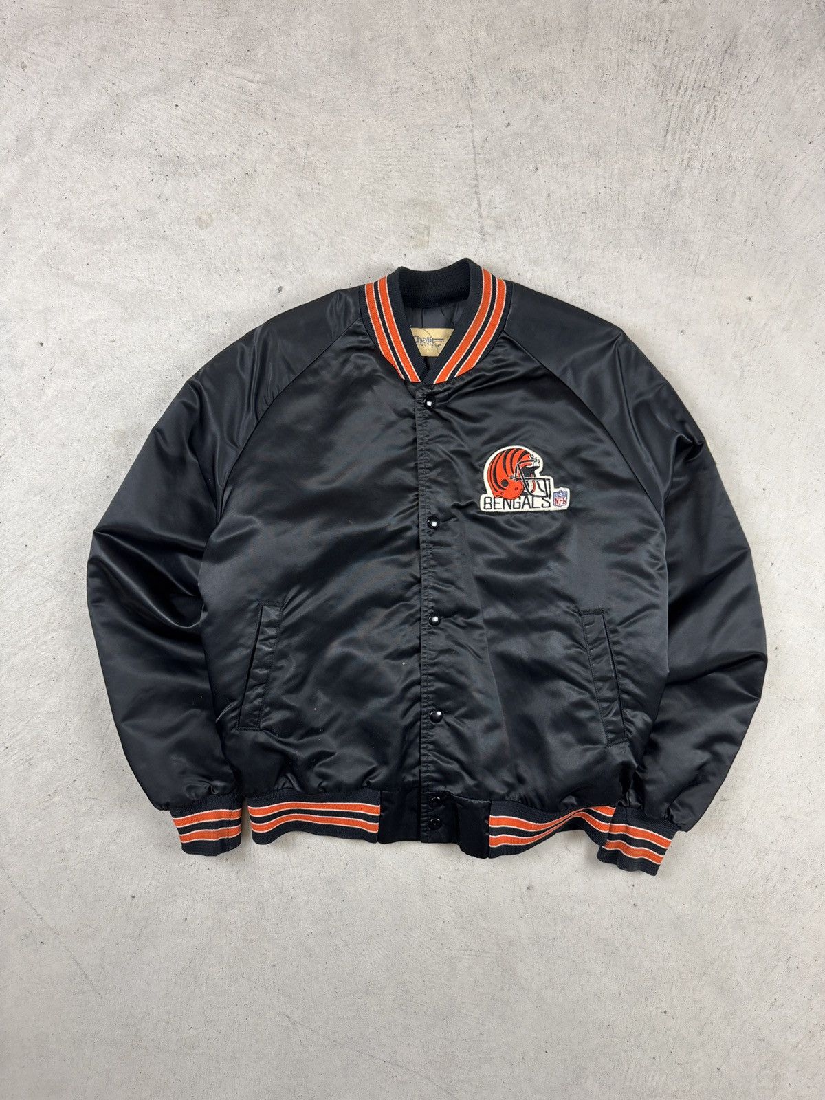 Chalk Line × Vintage 1990’s Bengals Chalk Line Bomber Jacket Size US L / EU 52-54 / 3 - 1 Thumbnail