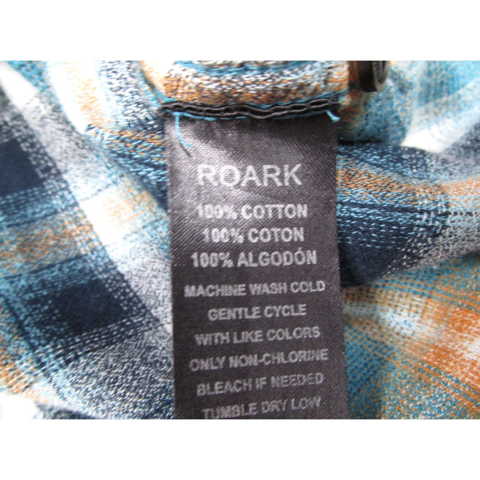 Roark VINTAGE Roark Revival Men's Shirt XL Blue Plaid Flannel Button-Up Casual Long Sleeve Size US XL / EU 56 / 4 - 5 Thumbnail