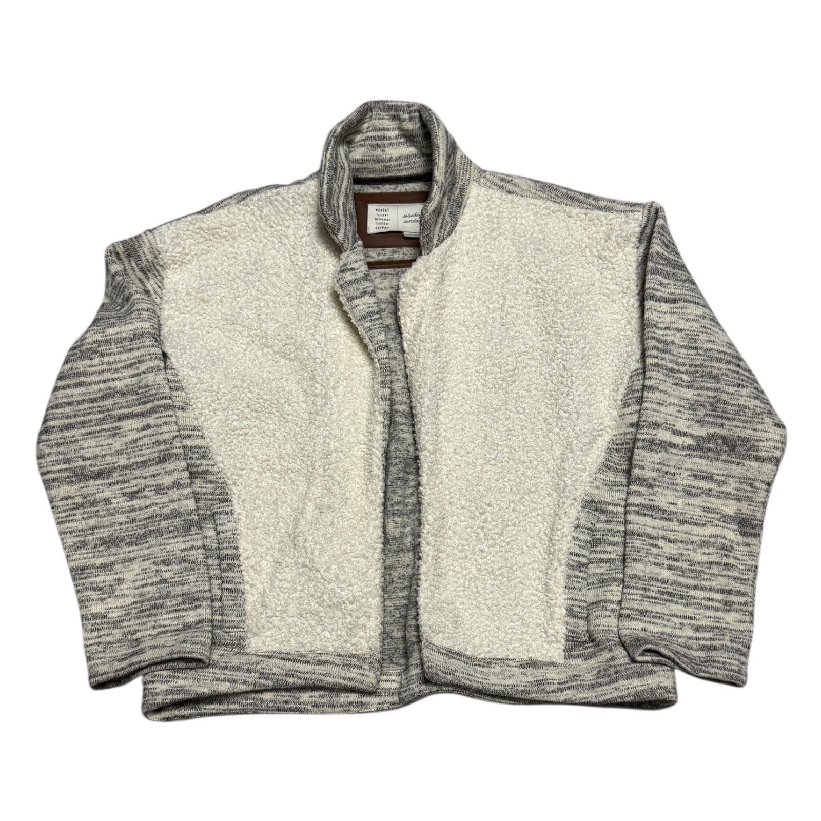 Aritzia Saturday Sunday ARITZIA Sherpa Fleece Sweater Jacket Small Size S / US 4 / IT 40 - 1 Thumbnail