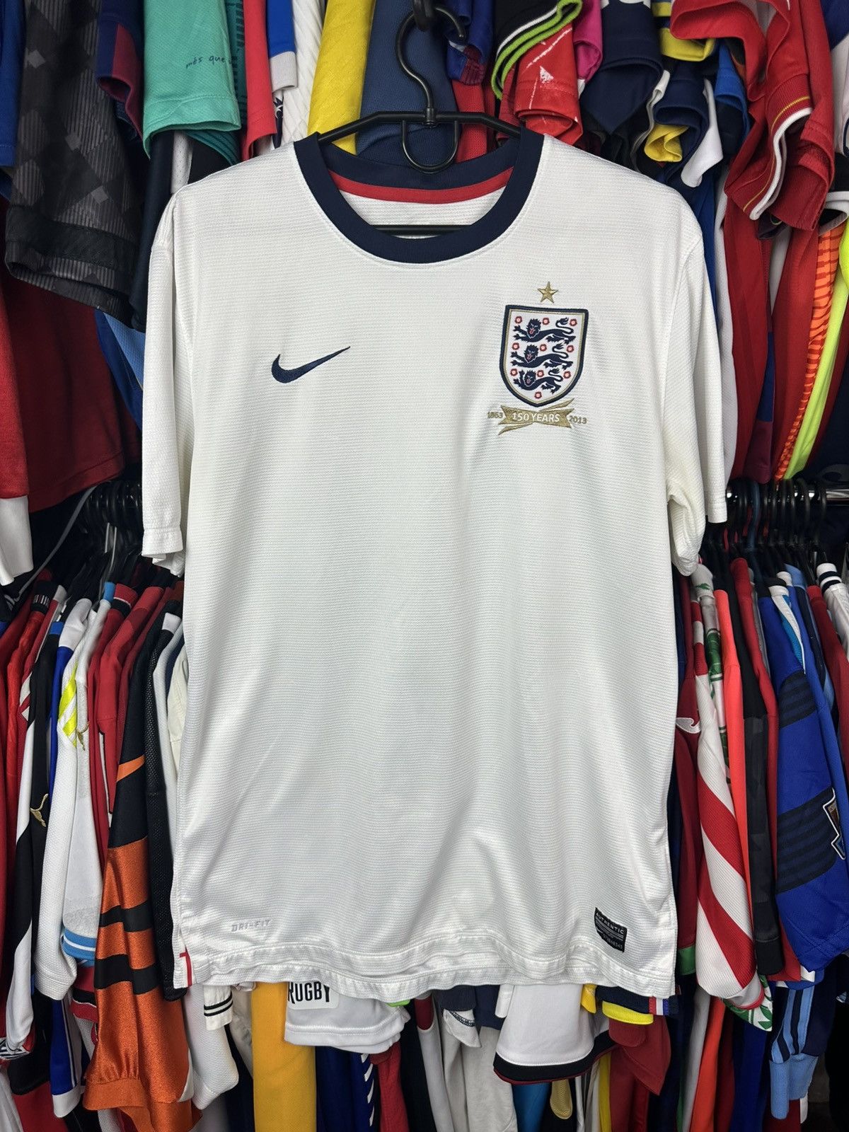 Nike NIKE ENGLAND 2013 2014 HOME FOOTBALL SHIRT SOCCER JERSEY Size US L / EU 52-54 / 3 - 2 Thumbnail