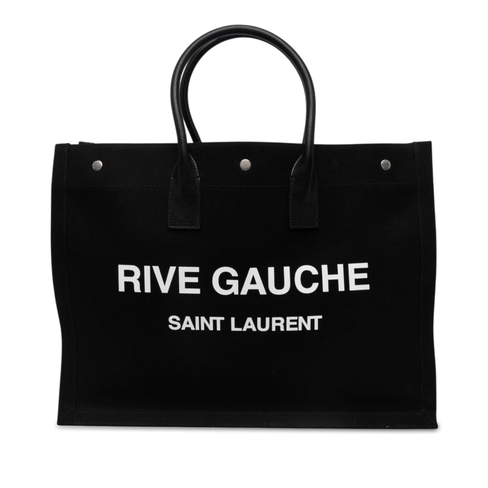 Saint Laurent Paris Canvas Rive Gauche Tote Size ONE SIZE - 1 Thumbnail