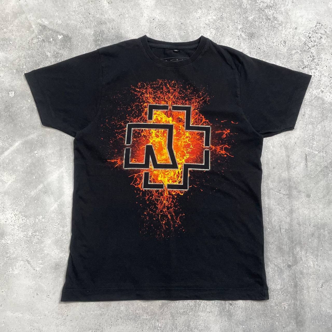 Band Tees Rammstein Feuer Frei 1994 Fire Logo T Shirt Black Size M Size US M / EU 48-50 / 2 - 1 Thumbnail